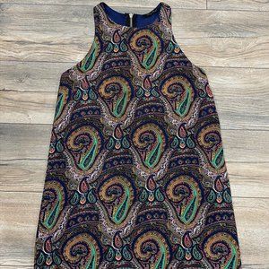 HONEY PUNCH PAISLEY SHIFT SLEEVELESS DRESS